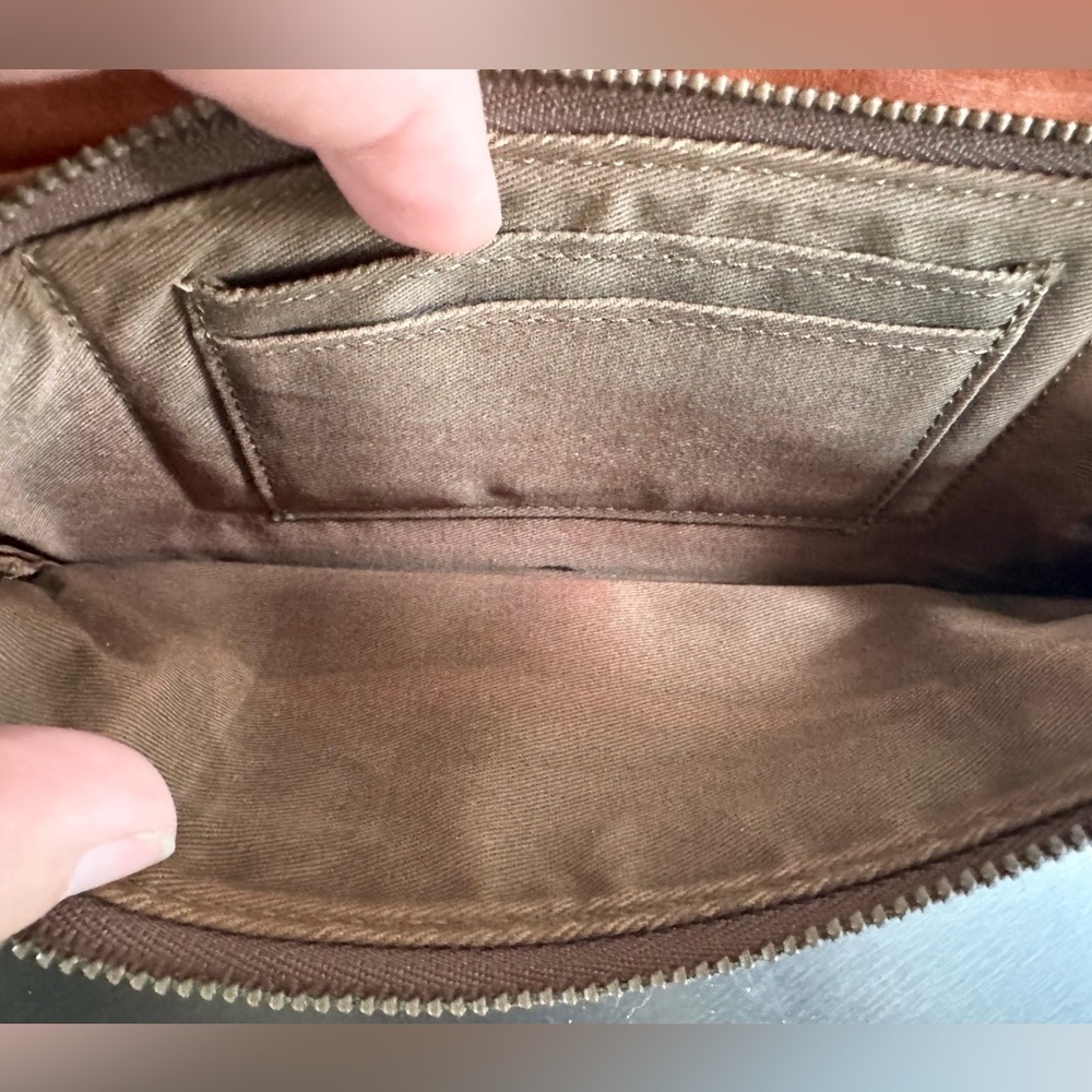 Dakota Leather Long Wallet – Brown / Burnt Orange - Picture 13 of 15